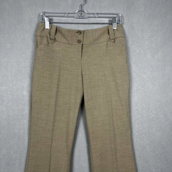 The Limited Cassidy Trouser Pants Size 2 Tan Wide Leg Workwear 33" inseam - Picture 3 of 11